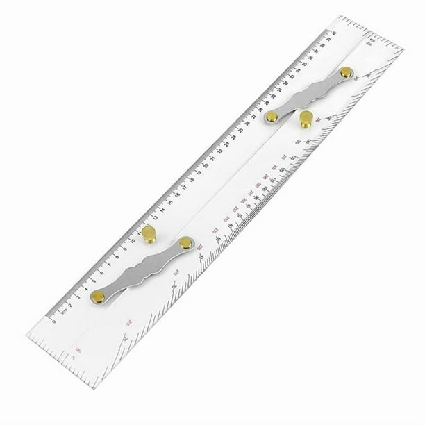 Escalas Claras de Regla Paralela Marina, Puntos de Mapeo para Tirar de Regla Paralela de 450 Mm, Regla Paralela de Cartas NáUticas para