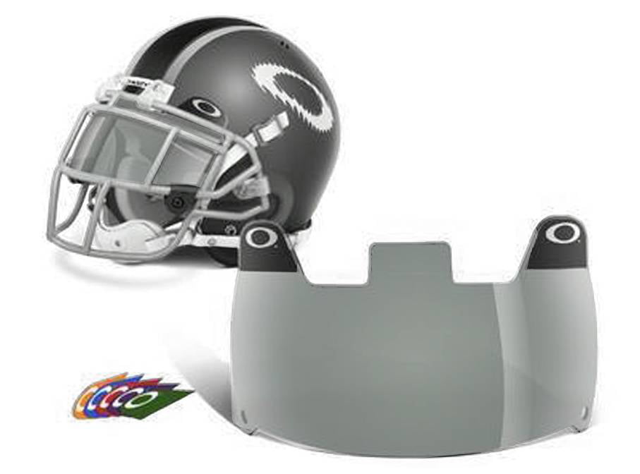 oakley football visor 60 grey