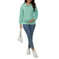 thumbnail image 2 of Womens Nursing Maternity Zipper Shirt Pregnancy Long Sleeve Pullover Top Breastfeeding Sweatshirt S Green, 2 of 6