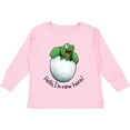 thumbnail image 3 of Inktastic Hello, I'm New Here Cute Baby Turtle Boys or Girls Long Sleeve Toddler T-Shirt, 3 of 5