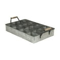 thumbnail image 2 of Cheungs 5147 Galvanized Metal 12 Compartment Caddy, 2 of 4
