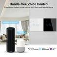 thumbnail image 4 of 1/2/3/4gang Tuya Wifi Tactile Eu Interrupteur Diy Maison Intelligente Bouton Mural Sans Fil Télécommande Panneau Mural Prend en Charge Alexa Google Home, 4 of 5