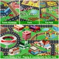 thumbnail image 6 of Kids Rug Car Rug for Toy Cars,City Life Road Traffic for Playroom Kid Car Road Rug Village Map Play Mat Non-Slip Washable Play Rug for Toddler Boy Family Tummy Time Playtime, 6 of 9
