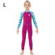 thumbnail image 4 of Greeniant Traje de neopreno para niños de 2,5 MM, de manga larga, de una pieza, para mantener el calor, protección con cremallera frontal, Deportes acuáticos rojo púrpura L, 4 of 6