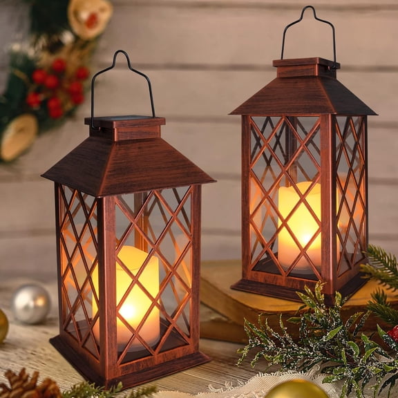 Outdoor Garden Hanging LED Flickering Flameless Candle Lights For Outdoor Party