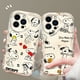 thumbnail image 5 of Iively-Funda de Snoopy de dibujos animados para iPhone, carcasa de teléfono con ondas de aceite para Apple iPhone 15, 14, 13, 12, 11, XS, XR, X Pro Max Plus, 5 of 5