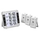 thumbnail image 1 of Hygrometer 100M Wireless Digital Indoor Outdoor Thermometer with 3 Sensors Hygrometer Weather Station for Home & Office, 1 of 5