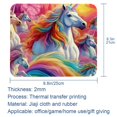 thumbnail image 5 of Unicorn Gaming Mouse Pad, Mouse Mat, Mouse Pad - Square, 8.3x9.8 Inch, Printed, Non-Slip Rubber Bottom - Suitable for Office and Gaming, 5 of 6