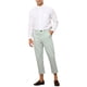 thumbnail image 2 of Pantalones a rayas INSPIRE CHIC para hombre, corte ajustado, frente plano, recortados y entallados, color gris, talla 32, 2 of 5