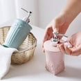 thumbnail image 5 of Round Dispenser Bottle Bathroom Shampoo Body Soap Bottle Large-capacity Smooth Liquid Soap Dispenser Bottle Empty Pink, 5 of 8