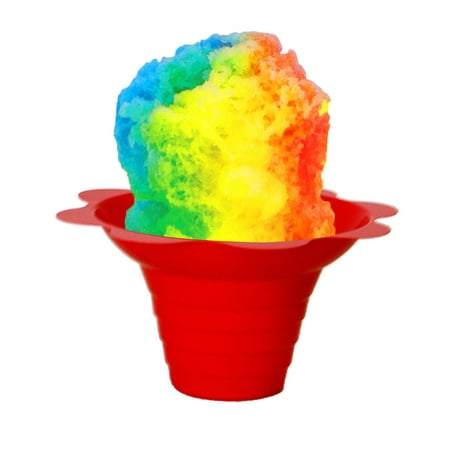 Flower Cups for Serving Shaved Ice or Snow Cones 4 oz, 500
