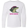 thumbnail image 3 of Inktastic Gator Country Sunny Gator in Pink Sunglasses Long Sleeve Youth T-Shirt, 3 of 5