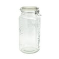 thumbnail image 3 of Mason Craft & More Airtight Glass Jumbo Clamp Jar with Lid, Clear Mason Jar Storage Canister, 4.5 Liter (152oz), 3 of 5