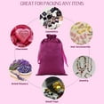thumbnail image 3 of 30 Pcs Satin Cloth Gift Bags, For Christmas Party、Kids Classroom, Wedding, Birthday, or Baby Shower Party Favors, Christmas，July Fourth, Jewelry, 3x4 inches with Drawstring for Small Business, 3 of 4