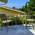 thumbnail image 4 of Patiojoy Table de Bar de Patio de 28 Pouces, Table de Bar Carrée en Acier pour l'Extérieur avec Structure en Acier Renforcée, 4 of 6