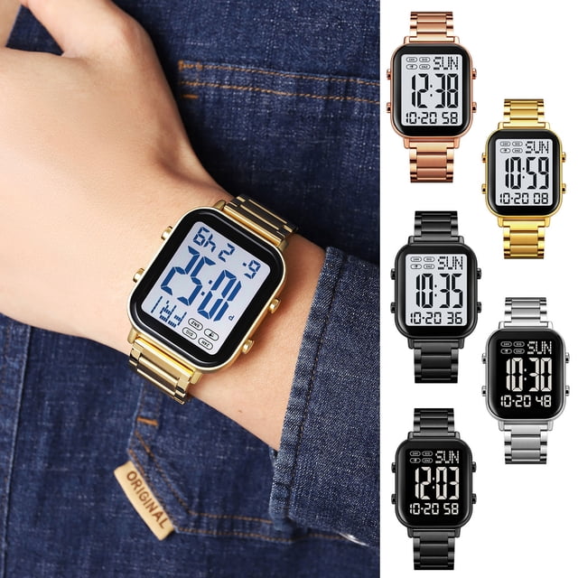 Men'S Outdoor Sports Digital Watch, Waterproof Adventure Timepiece With Luminous Display, for Hiking and Running, A