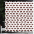 thumbnail image 3 of Ambesonne Retro Shower Curtain, Cassette Tapes Plain Back Art, 69"Wx70"L, Cinnamon Navy Blue, 3 of 4