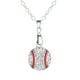 thumbnail image 1 of Collares de béisbol para hombres y adolescentes, cadena con colgante de softball de acero inoxidable, joyas deportivas para hombres, ajustables, 1 of 8