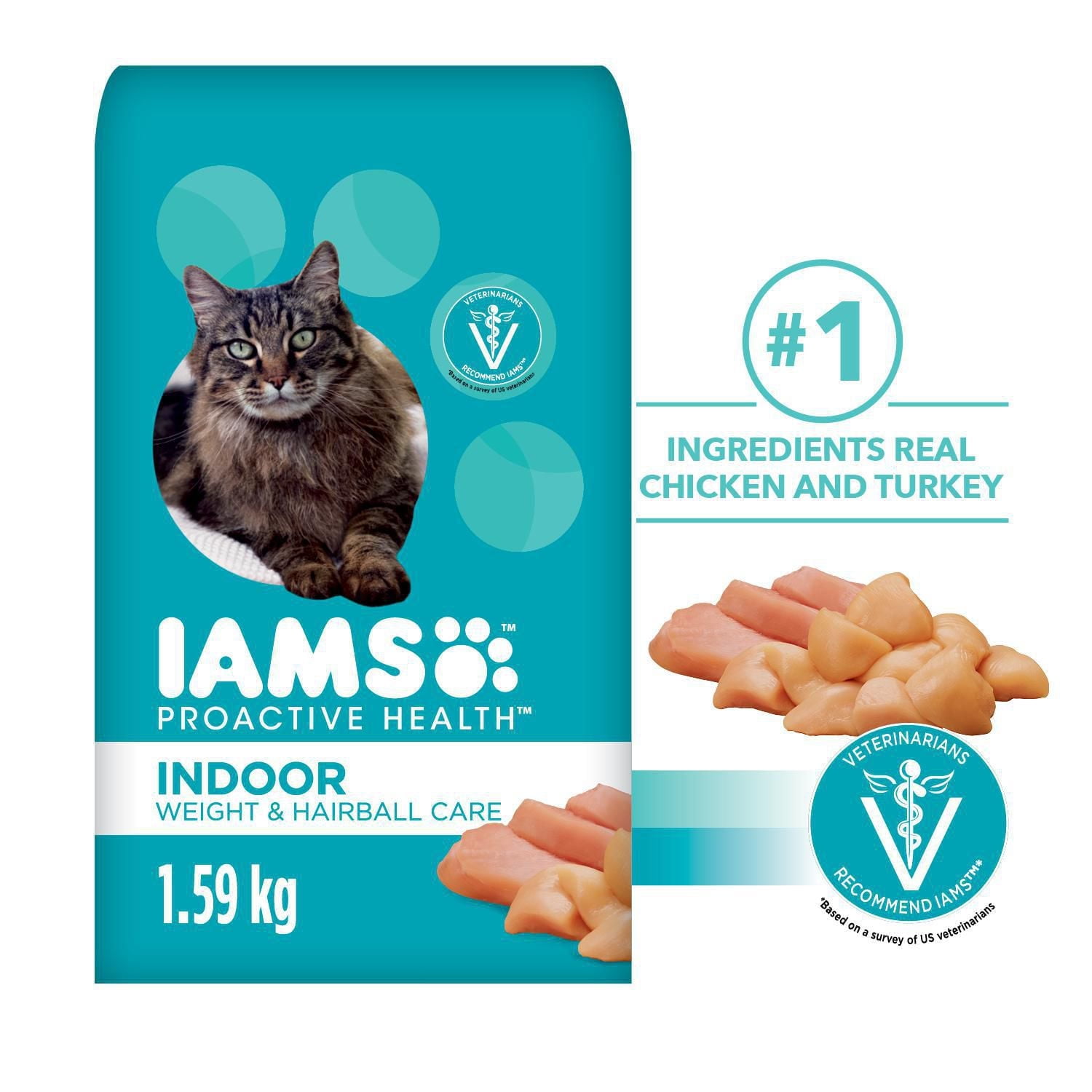 Iams Proactive Health Indoor Weight Hairball Care with Chicken