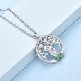 thumbnail image 3 of JO WISDOM Women Necklace,925 Sterling Silver Tree of Life Yggdrasil Pendant Necklace with AAA Cubic Zirconia, 3 of 6