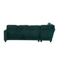 thumbnail image 6 of Gewnee 94.49” L-Shaped Modular Sectional Sofa with Nail Head-Design, with Storage Ottoman& 3 Headrests & 2 Built-in Cup Holders, Suitable for Living Rooms, Offices and Reception Rooms.Green, 6 of 13