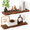 Walnut, variant on Seasonwood Floating Shelves for Wall Rustic Farmhouse 24 Inch Floating Shelf Bathroom Wooden Shelves for Wall Mounted Live Edge Pine Wall Shelf for Living Room Bedroom Kitchen, Natural,2pcs
