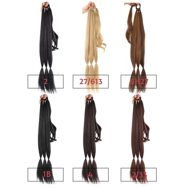 22-40 inches Braided Synthetic Ponytail Extensions Secure Elastic Band Instant For Halloween Costumes Hair Accessories