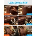 thumbnail image 4 of MATCH 'N PATCH Leather Repair Tape - Brown (2.25 inch x 15 feet) - Realistic Faux Leather Patches for Couch, Sofa, Upholstery, Car Seats & Other Furniture, Vinyl Repair Kit, Self Adhesive Patch, 4 of 7
