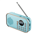 Portable FM Radio Rechargeable Small Wireless Bluetooth Speaker