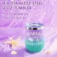 thumbnail image 5 of Unicorn Gifts Holiday Birthday Basket with Grow in The Dark Blanket Necklace Bracelet Headband 12oz Tumbler for Daughter Niece, 5 of 8