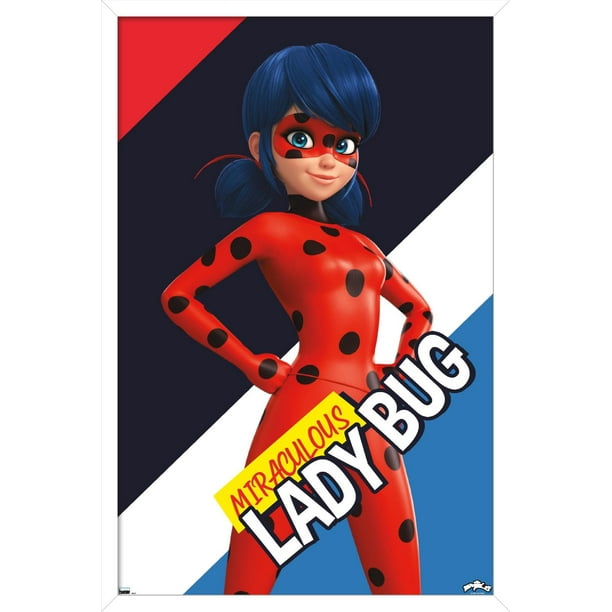 Trends International Miraculous Ladybug Wall Poster 24 25 X 35 75 X 75 White Framed Version Walmart Com