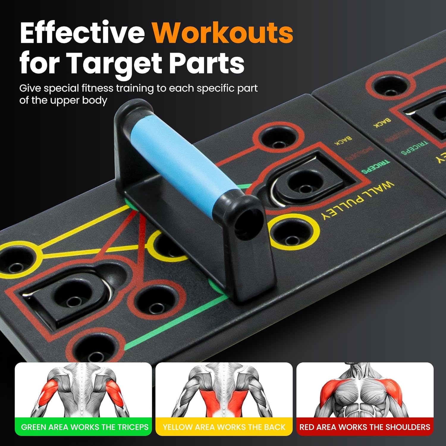 WFSVRY Body-building apparatus,Push Up Board Exercise Equipment - At Home Workout Equipment, Gift for Boyfriend