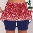 thumbnail image 6 of Warop Womens Yoga Shorts, High-Waist Printed Fitness Skorts with Side Pockets, Quick-Dry Running Shorts for Yoga, Gym and Daily Wear, 6 of 6