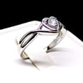 thumbnail image 4 of Christine Engagement Ring for Women Promise Heart Birthstone Cz Sterling Silver by Ginger Lyne, 4 of 6