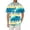 Yellow, variant on T Shirts for Men Printed Turn Down Short Sleeve Mens New Clothing,Blue,L