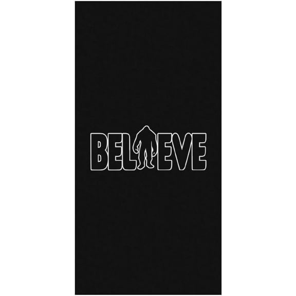 Bigfoot Believe Beach Towels Oversized Jumbo Large Yoga Towel Bath Towel for Beach Pool Yoga Swim Body, 71x36IN