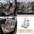 thumbnail image 2 of Yuyamidu Southwest Aztec Horse Car Seat Cover Set with Steering Wheel Cover Seat Belt Covers Trash Bin Rear View Mirror Cover Armrest Cushion Pad Coasters Gear Shift Cover Handbrake Cover, 14 Pack, 2 of 7