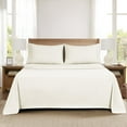 thumbnail image 3 of Mainstays Super Soft Brushed Microfiber Bed Sheet Set, Soft Ivory, Full, 4 Piece, 3 of 13