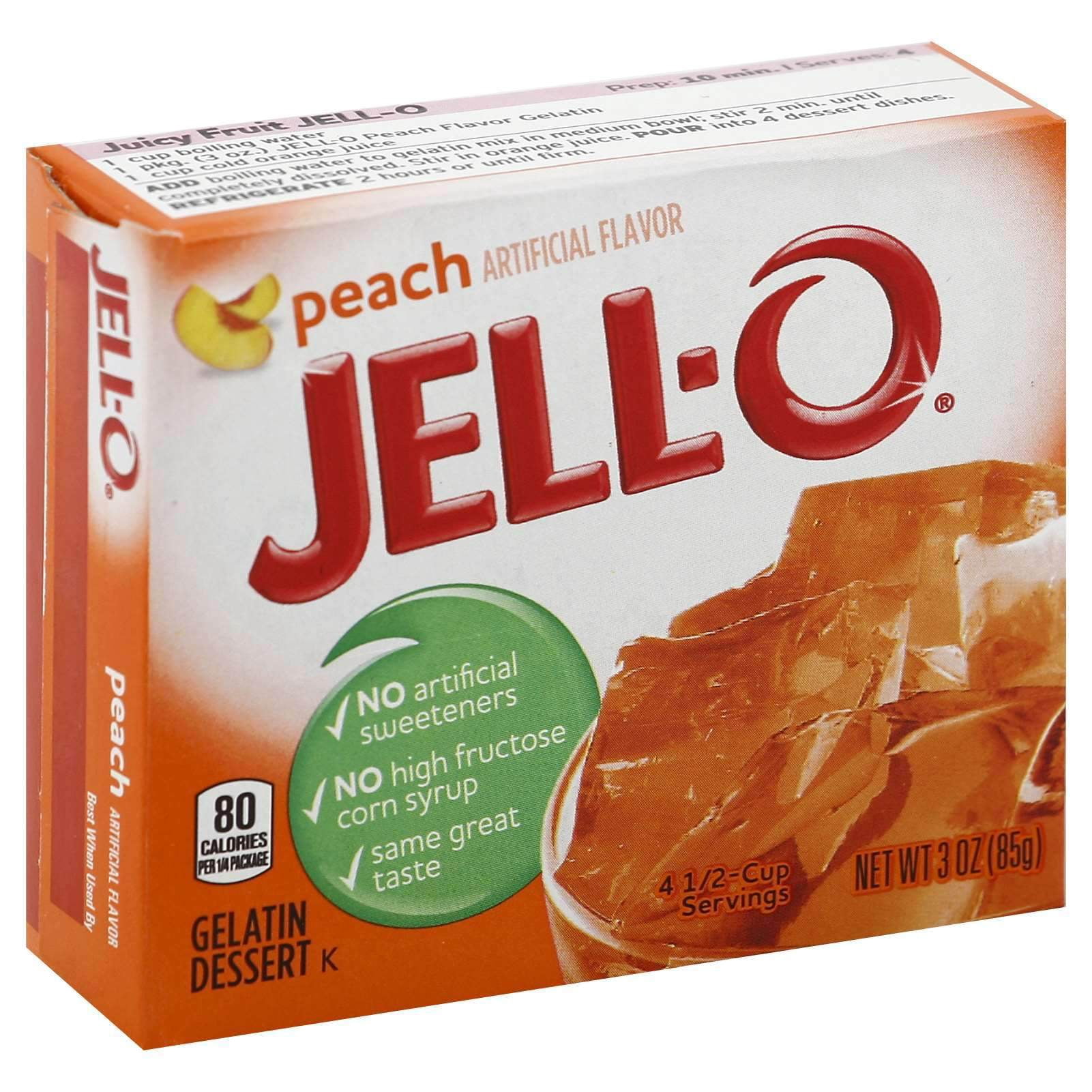 (24 pack) Jell-O Berry Blue Artificially Flavored Gelatin Dessert Mix, 3 oz Box