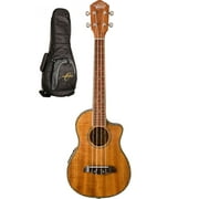 Oscar Schmidt Tenor Ukulele Cutaway and EQ w/ Gigbag - Koa - OU8TLCEK