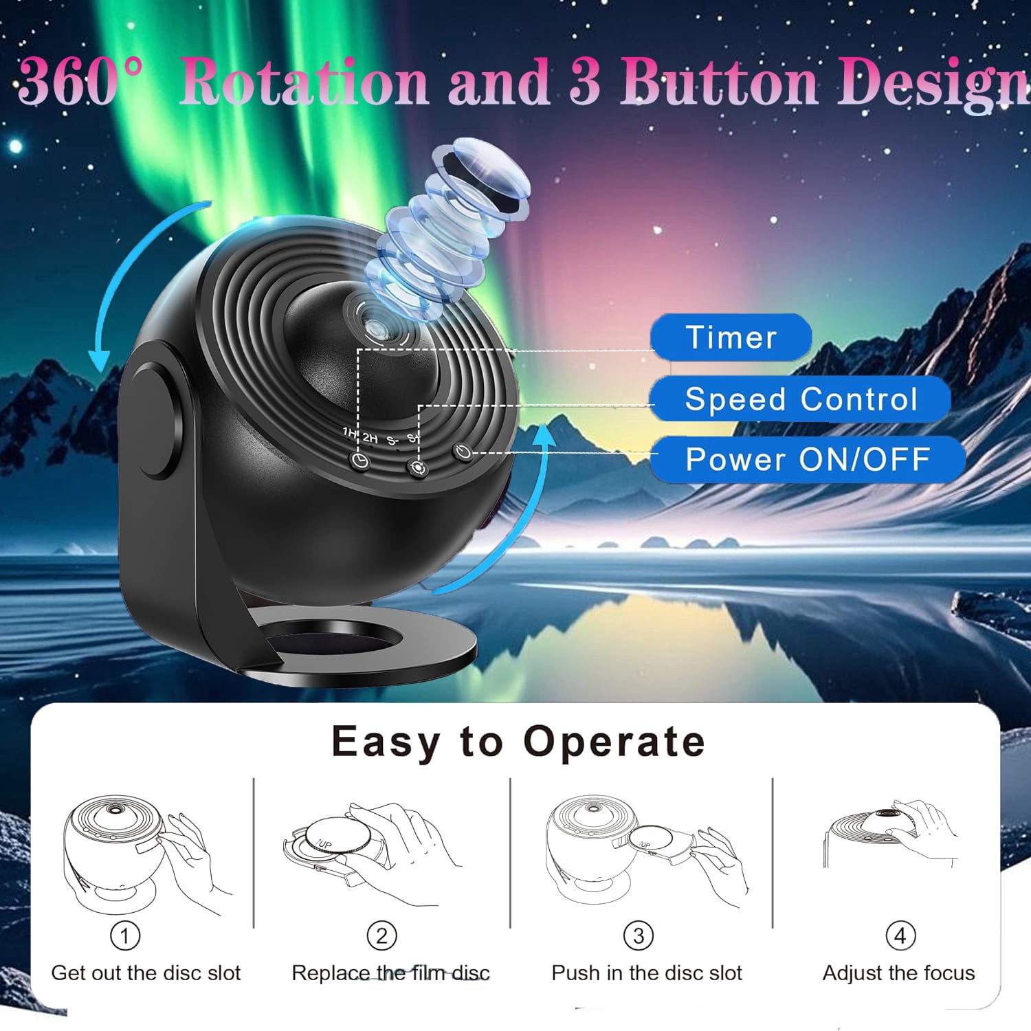 QXWPBV Astronaut Star Projector: 13 Galaxy Lights & Ceiling Decor for Bedroom, Kids/Adults (Black)