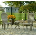 Adams Big Easy Outdoor Resin Adirondack Chair with Cup Holder, Gray