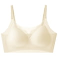 thumbnail image 3 of Jinhomg Everyday Bras for Women Gentle Support Workday Layering Wirefree Bralette No Print Pullover Style for Everyday Casual Wear, Smooth Under Tops, for Long Day Wear Beige XXXL, 3 of 6