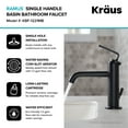 thumbnail image 5 of Ramus™ Single Handle Bathroom Sink Faucet with Lift Rod Drain in Matte Black, 5 of 11