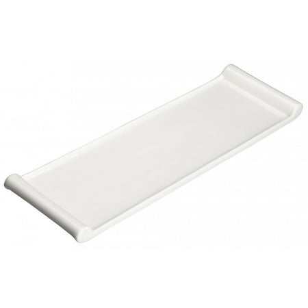 

Winco WDP017-118 Ardesia Loures Porcelain Bright White Rectangular Platter 18-1/8 x 5-3/8