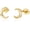 Moon, variant on 14ct Solid Yellow Gold Moon Stud Earrings, Fine Jewelry, Anniversary Christmas Valentines Day Birthday Jewelry Gift for Women