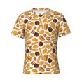thumbnail image 3 of Naloa Coffee Bun Hot Dog Men's T-Shirt Sport T-shirt Men's Basic Tee Casual Men's Shirt, Round Neck, Short Sleeves - X-Large, 3 of 5