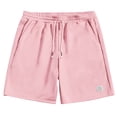 thumbnail image 2 of Zedker Men's 5-Inch Inseam Shorts Elastic Waist with Drawstring Casual Lightweight Summer Beach Shorts with Pocket PinkXXXL, 2 of 3