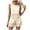Beige, variant on QGJZVUNL Women's 2 Piece Short Sets Eyelet Tank Tops High Waisted Shorts with Pockets Summer Outfits Size Xs