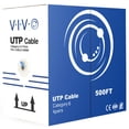thumbnail image 1 of Cable Ethernet VIVO CABLE-V006B Cat6, 500 pies, azul, 1 of 9